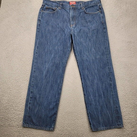 Chaps‎ Jeans Mens 38x30 Blue Denim Straight Leg Medium Wash Classiccore Casual - Picture 10 of 15